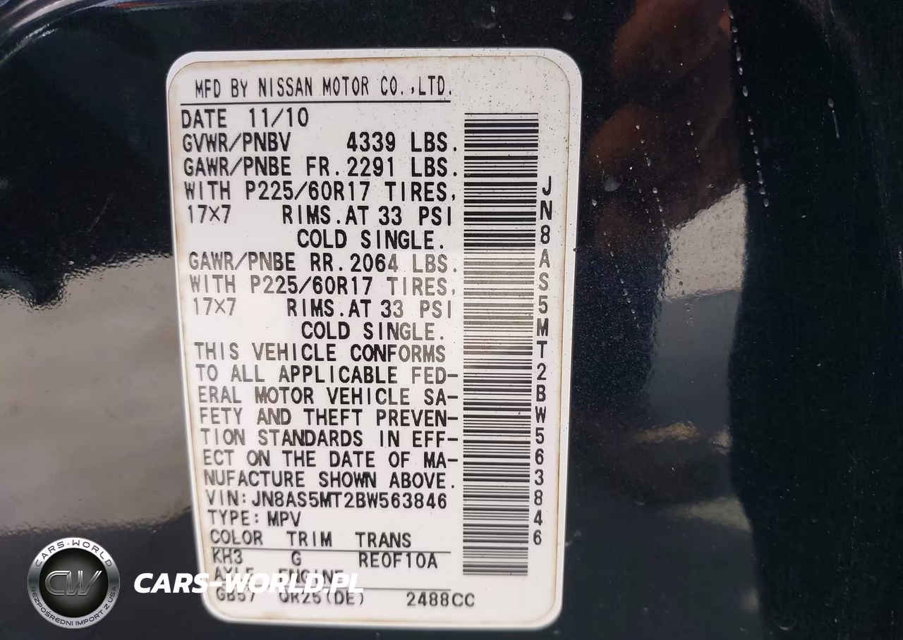 2011 Nissan Rogue Sv VIN:JN8AS5MT2BW563846 - 9