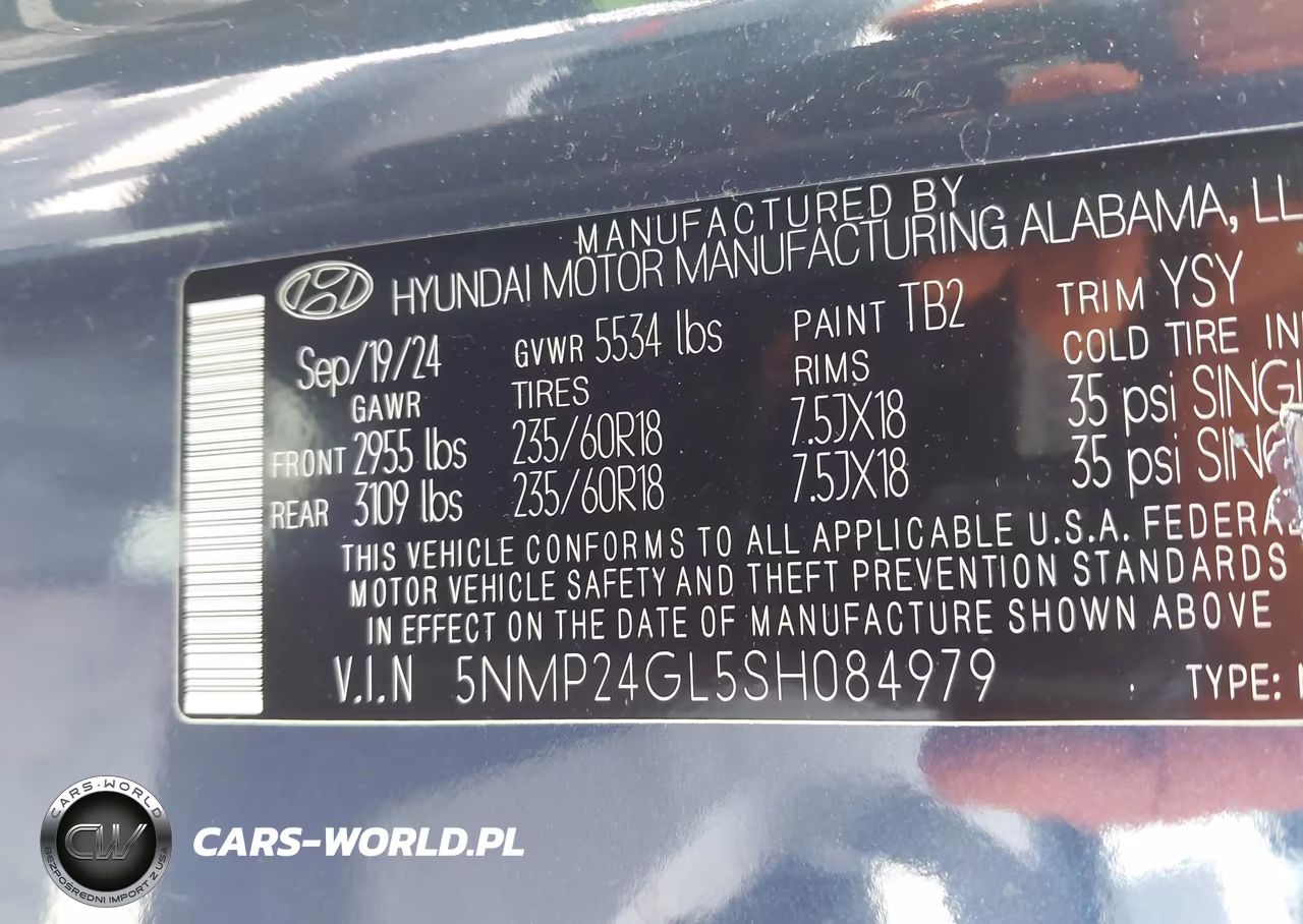 2025 Hyundai Santa Fe Sel VIN:5NMP24GL5SH084979 - 9