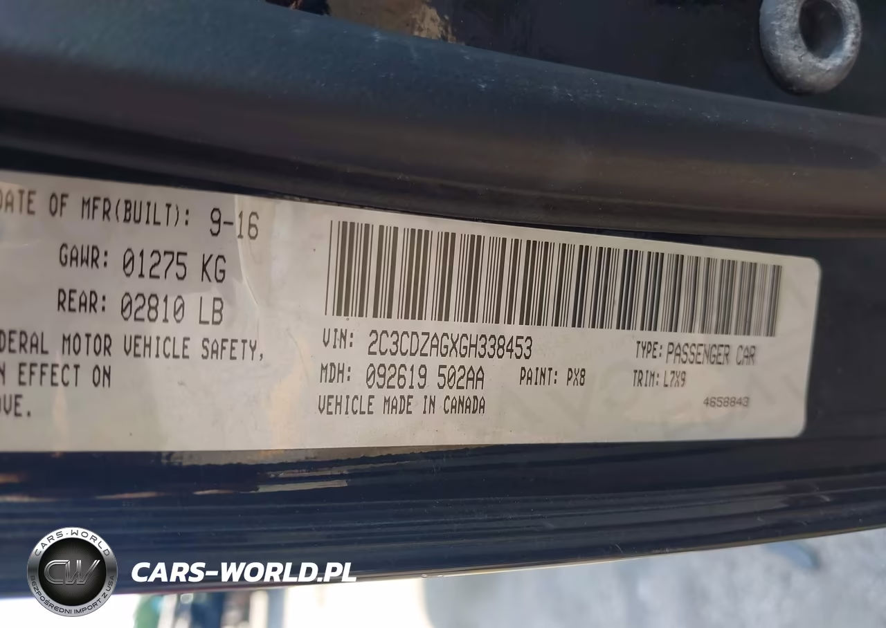 2016 Dodge Challenger Sxt VIN:2C3CDZAGXGH338453 - 9