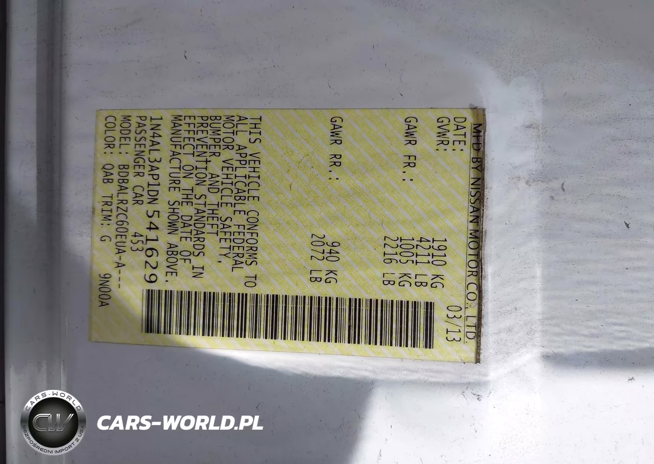 2013 Nissan Altima 2.5 S VIN:1N4AL3AP1DN541629 - 9