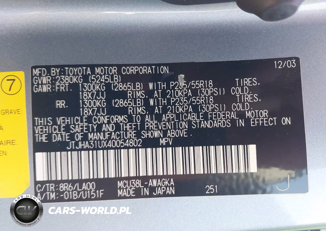 2004 Lexus Rx 330 VIN:JTJHA31UX40054802 - 9