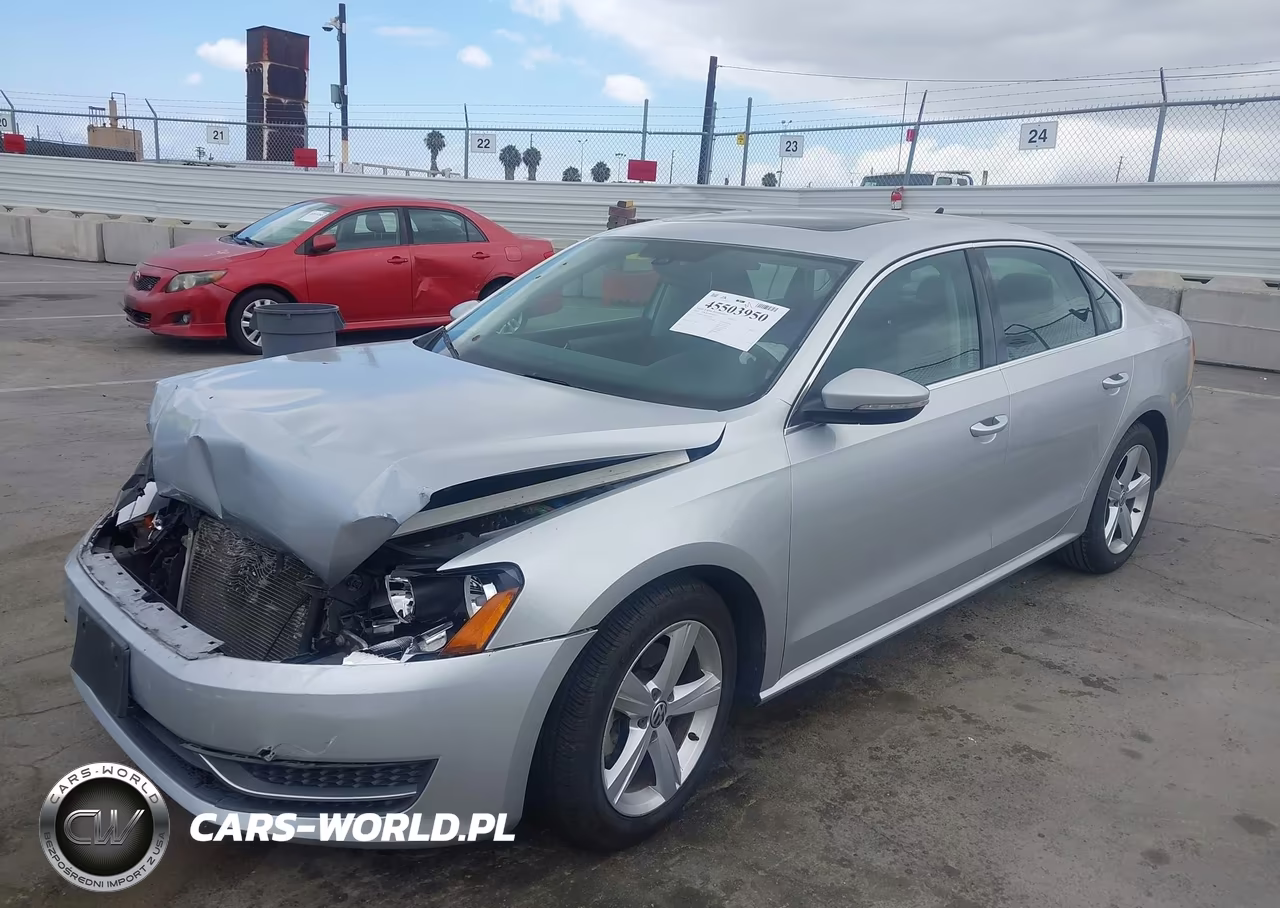2012 Volkswagen Passat 2.5L Se VIN:1VWBP7A36CC051458 - 2