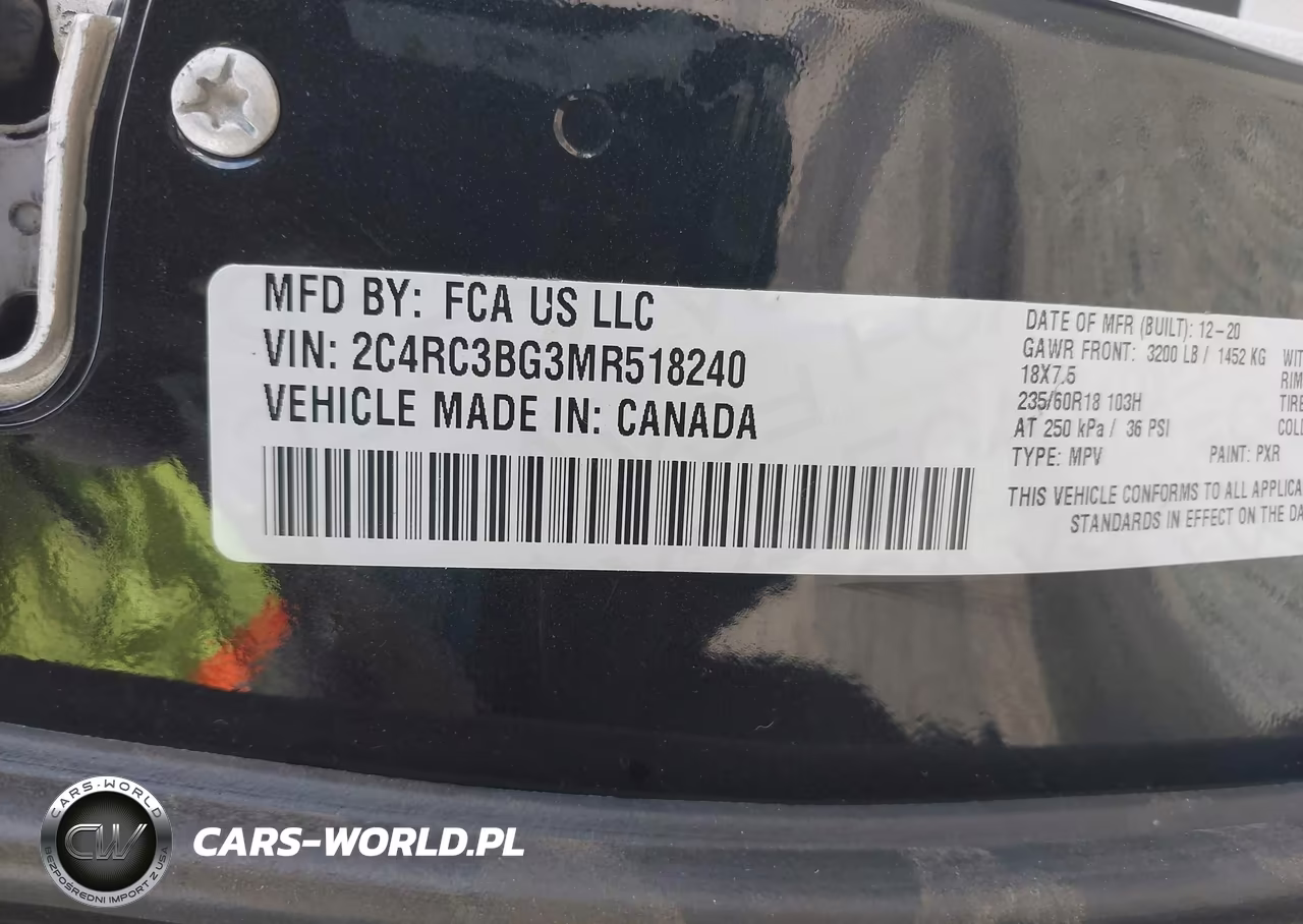 2021 Chrysler Pacifica Touring L Awd VIN:2C4RC3BG3MR518240 - 9