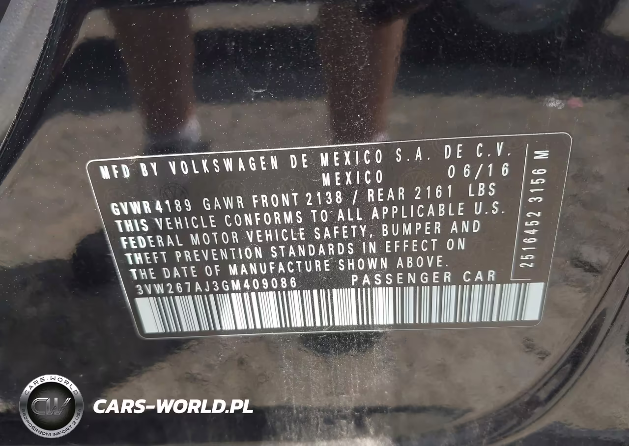 2016 Volkswagen Jetta 1.4T S VIN:3VW267AJ3GM409086 - 9