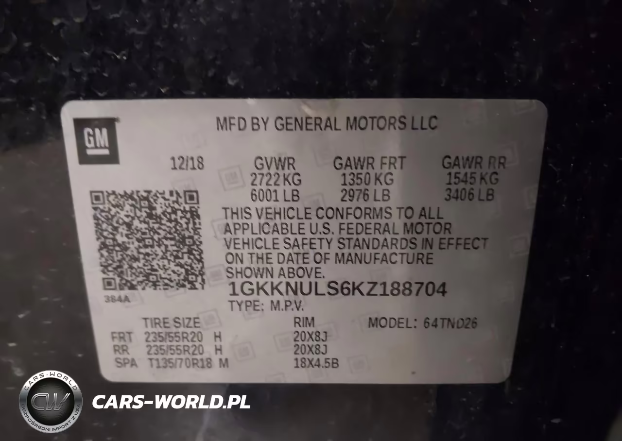 2019 GMC Acadia Slt-1 VIN:1GKKNULS6KZ188704 - 9