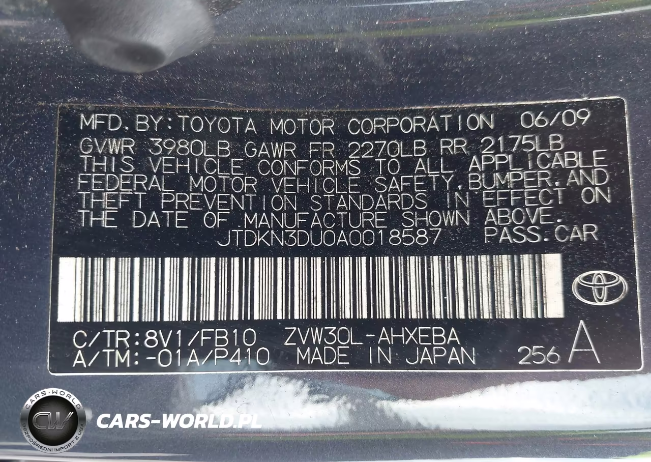 2010 Toyota Prius Iii VIN:JTDKN3DU0A0018587 - 9