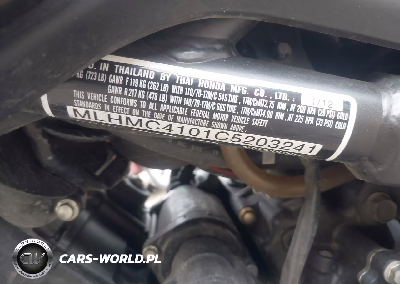 2012 Honda Cbr250 R VIN:MLHMC4101C5203241 - 10