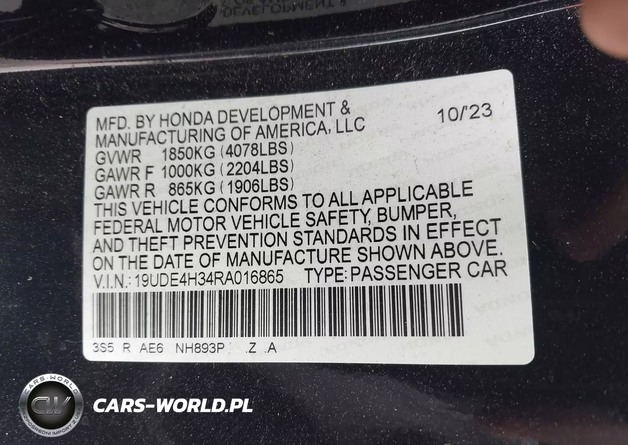 2024 Acura Integra A-Spec VIN:19UDE4H34RA016865 - 9
