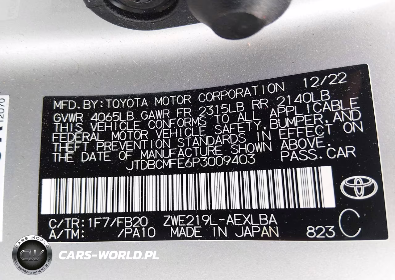 2023 Toyota Corolla Hybrid Le VIN:JTDBCMFE6P3009403 - 9