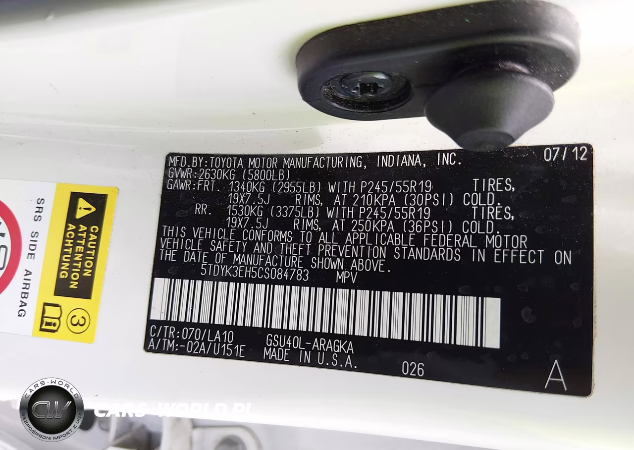 2012 Toyota Highlander Limited V6 VIN:5TDYK3EH5CS084783 - 9