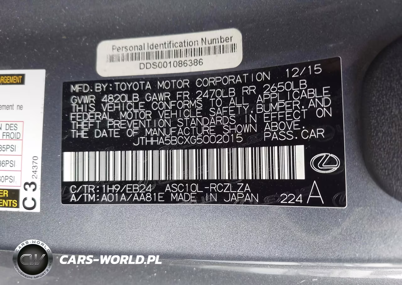 2016 Lexus Rc 200T VIN:JTHHA5BCXG5002015 - 9