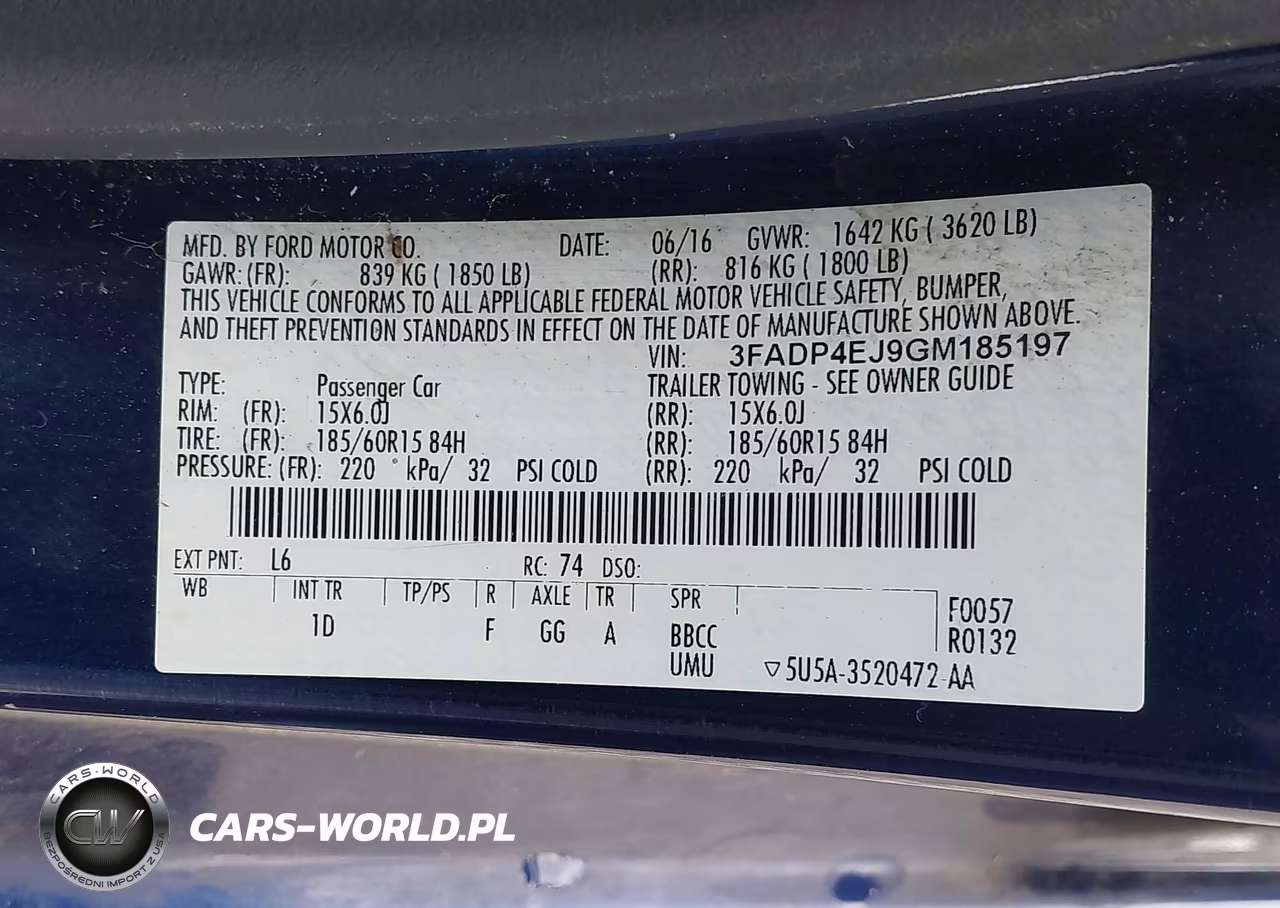 2016 Ford Fiesta Se VIN:3FADP4EJ9GM185197 - 9