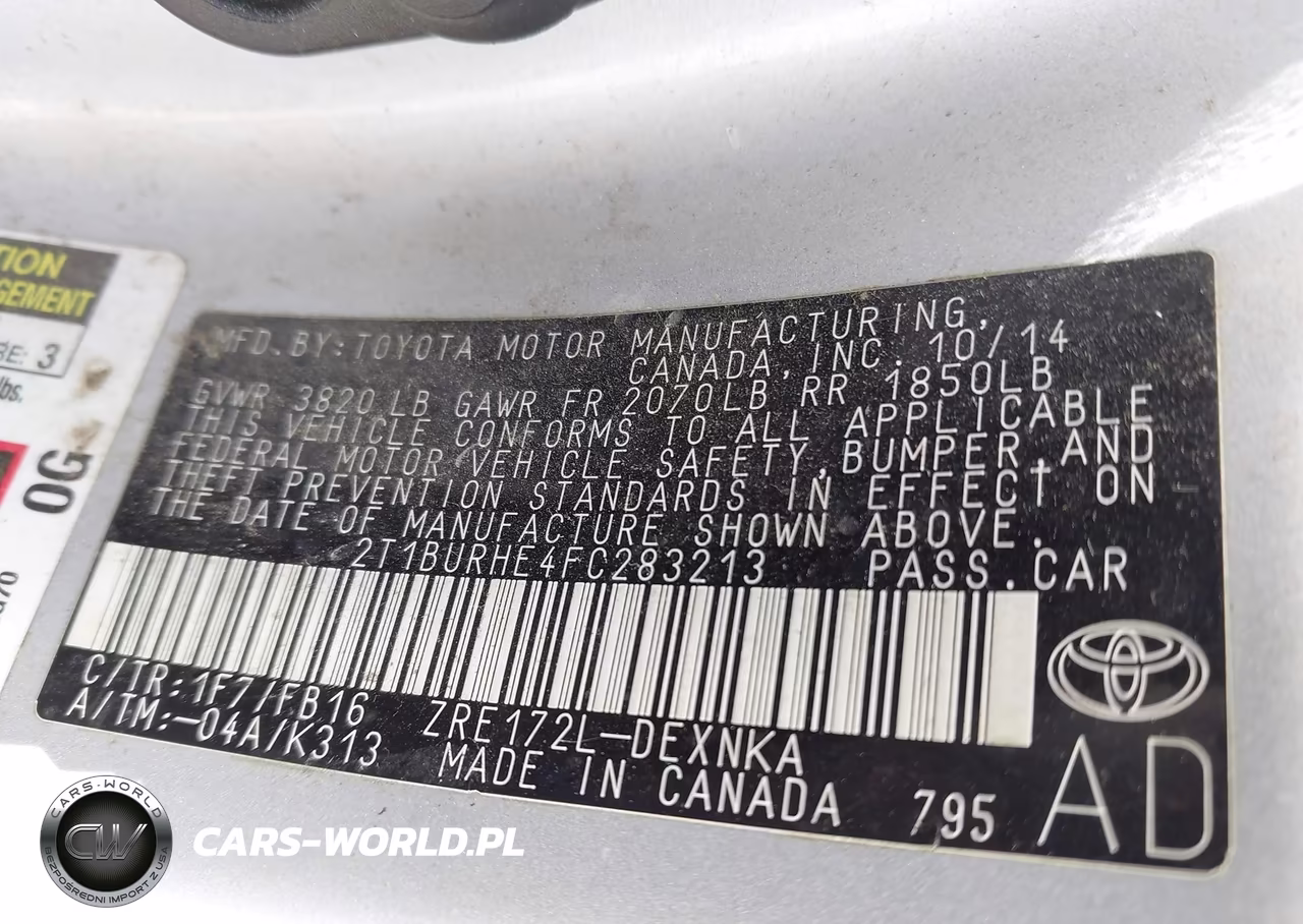 2015 Toyota Corolla Le VIN:2T1BURHE4FC283213 - 9
