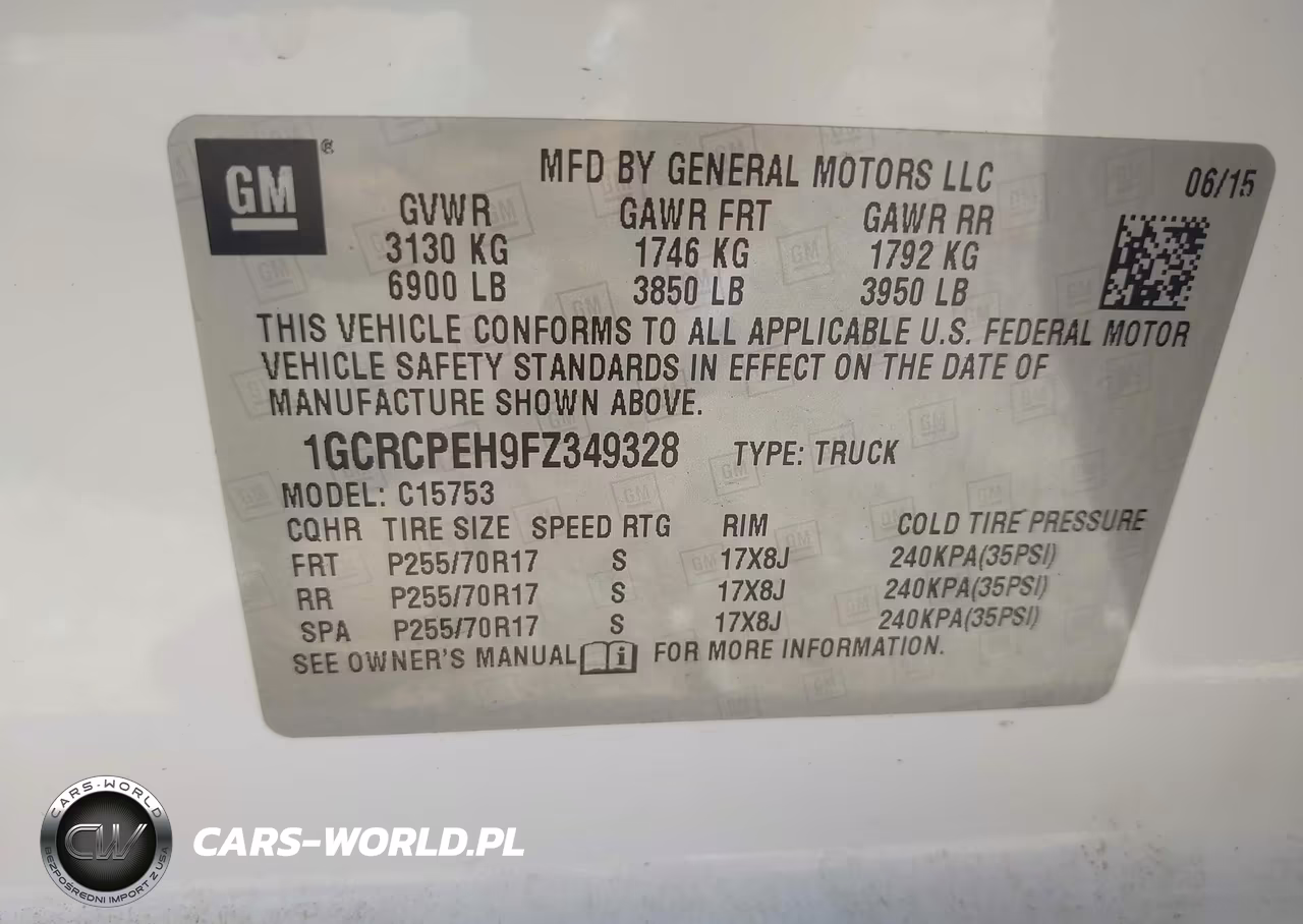 2015 Chevrolet Silverado 1500 Work Truck VIN:1GCRCPEH9FZ349328 - 9