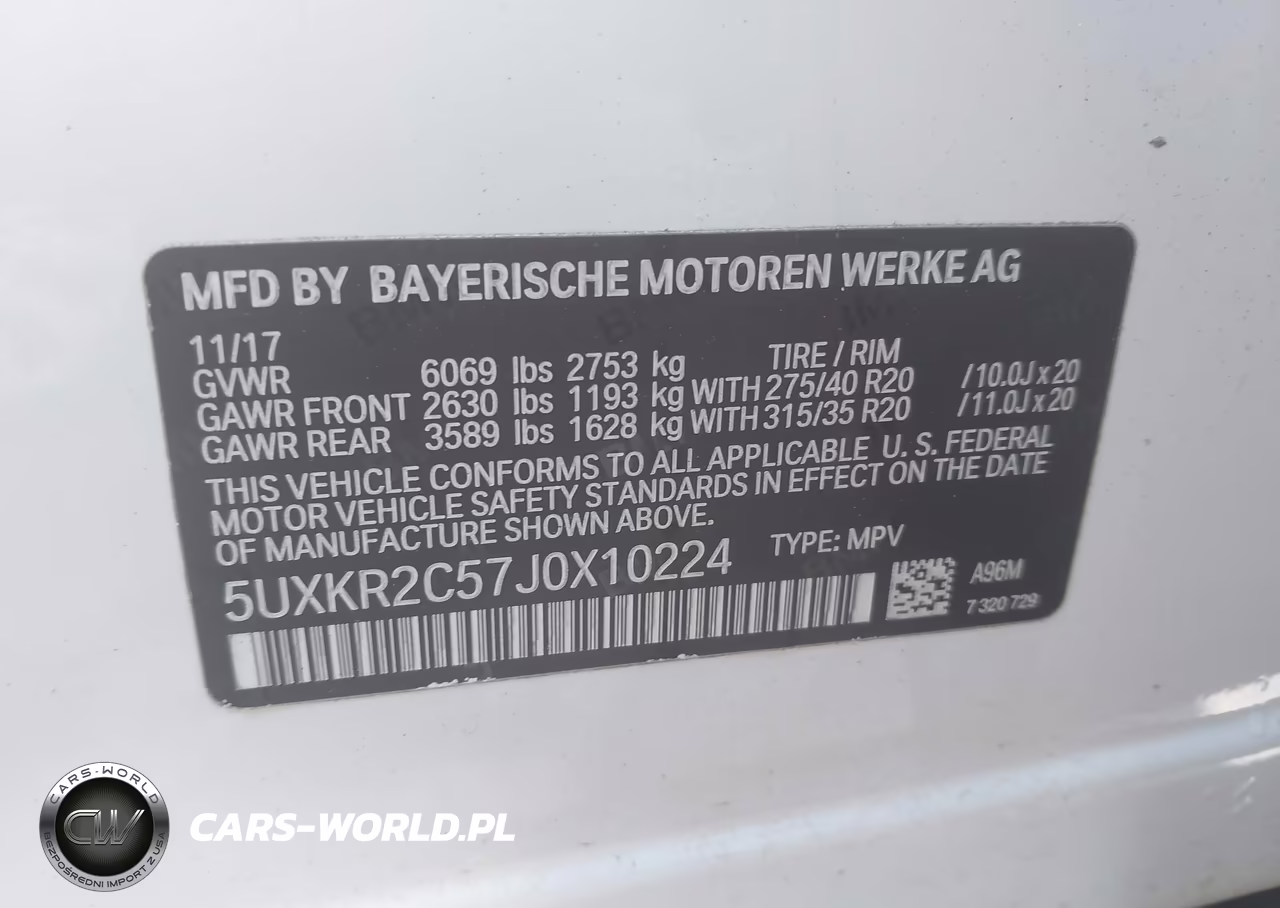 2018 BMW X5 Sdrive35I VIN:5UXKR2C57J0X10224 - 9
