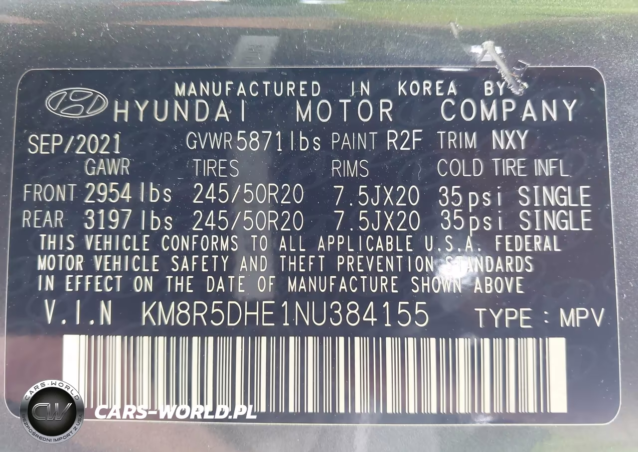 2022 Hyundai Palisade Limited VIN:KM8R5DHE1NU384155 - 9