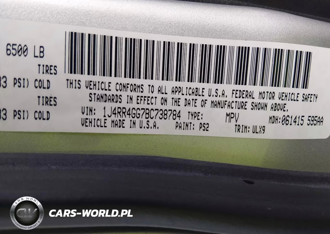 2011 Jeep Grand Cherokee Laredo VIN:1J4RR4GG7BC738784 - 9