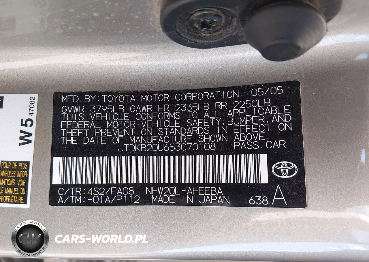 2005 Toyota Prius VIN:JTDKB20U653070108 - 9