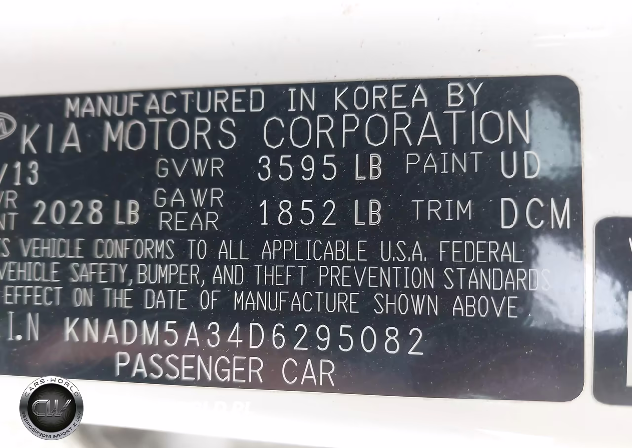 2013 Kia Rio Lx VIN:KNADM5A34D6295082 - 9