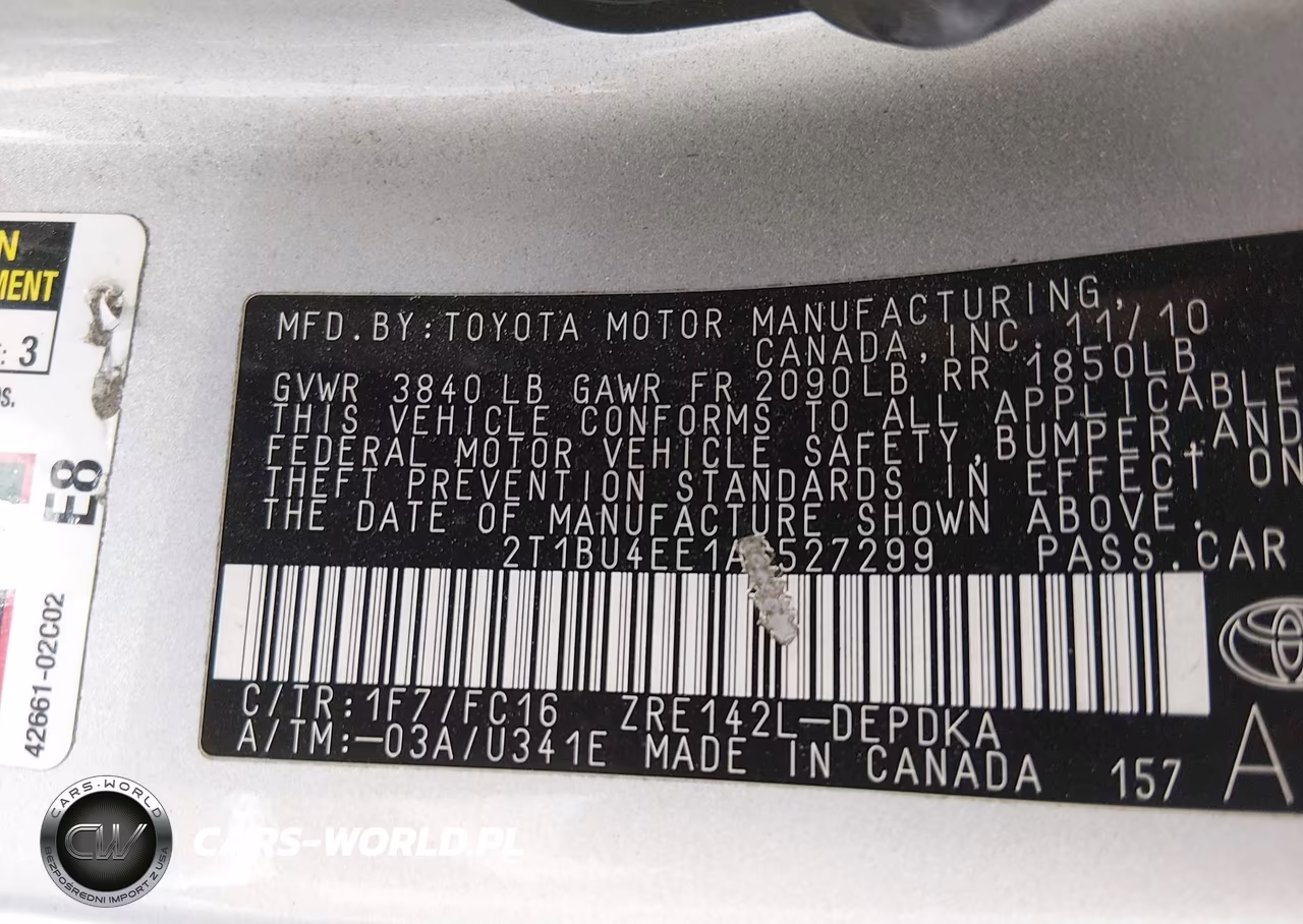 2010 Toyota Corolla Le VIN:2T1BU4EE1AC527299 - 9