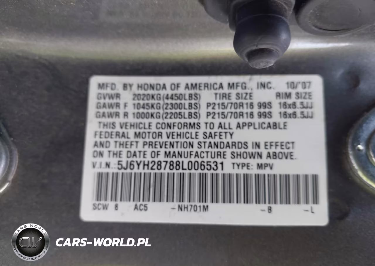 2008 Honda Element Ex VIN:5J6YH28788L006531 - 9