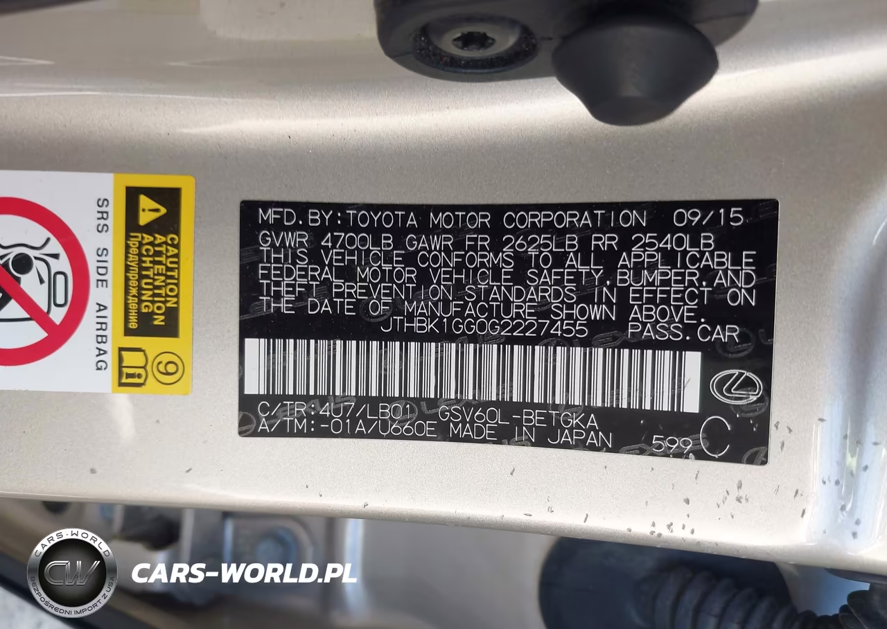 2016 Lexus Es 350 VIN:JTHBK1GG0G2227455 - 9