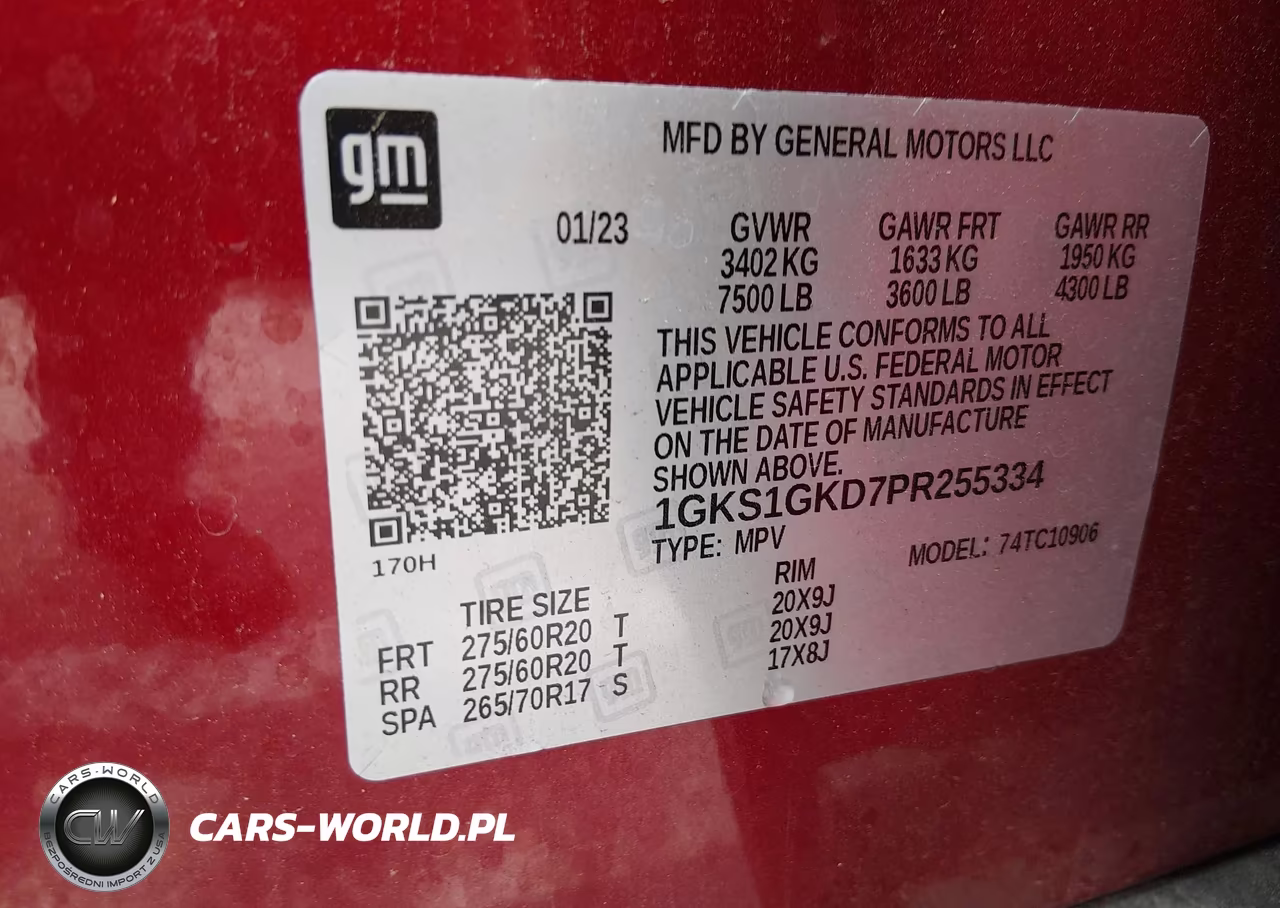 2023 GMC Yukon Xl 2Wd Slt VIN:1GKS1GKD7PR255334 - 9