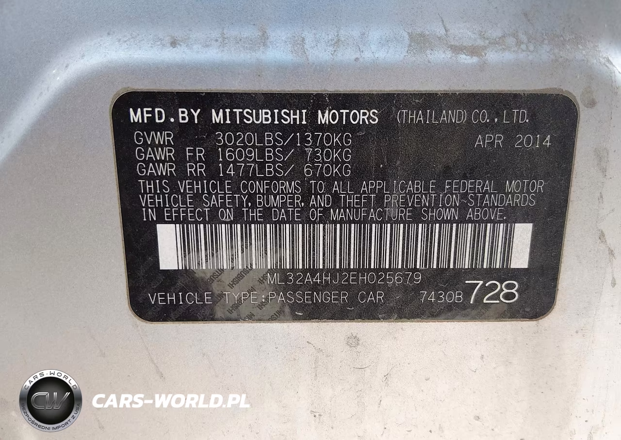 2014 Mitsubishi Mirage Es VIN:ML32A4HJ2EH025679 - 9