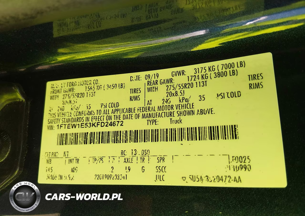 2019 Ford F-150 Xlt VIN:1FTEW1E53KFD24672 - 9