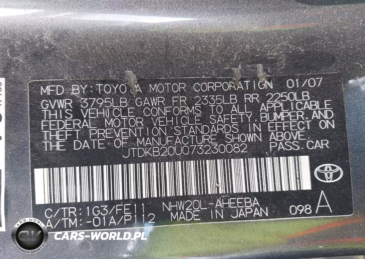 2007 Toyota Prius VIN:JTDKB20U073230082 - 9