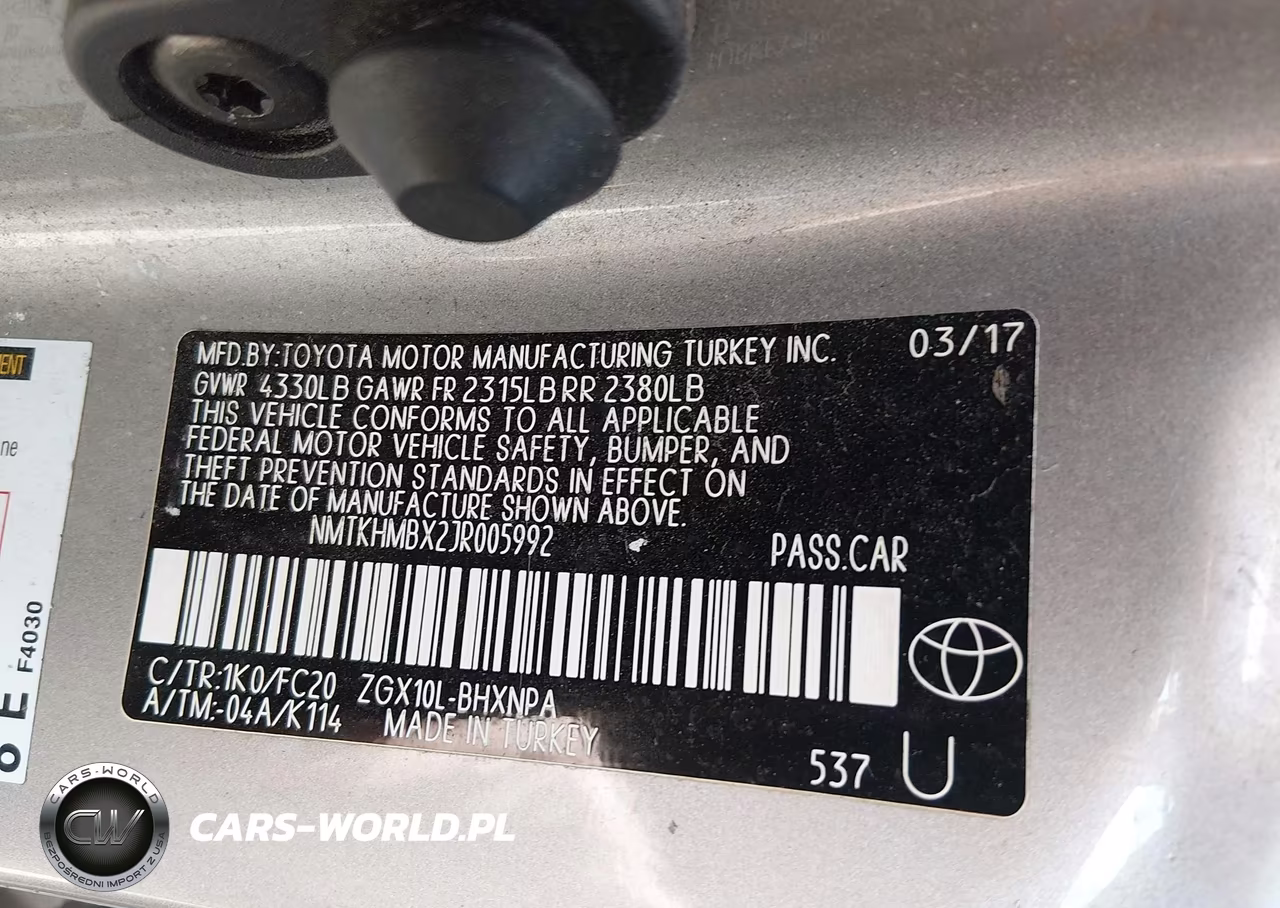 2018 Toyota C-Hr Xle VIN:NMTKHMBX2JR005992 - 9