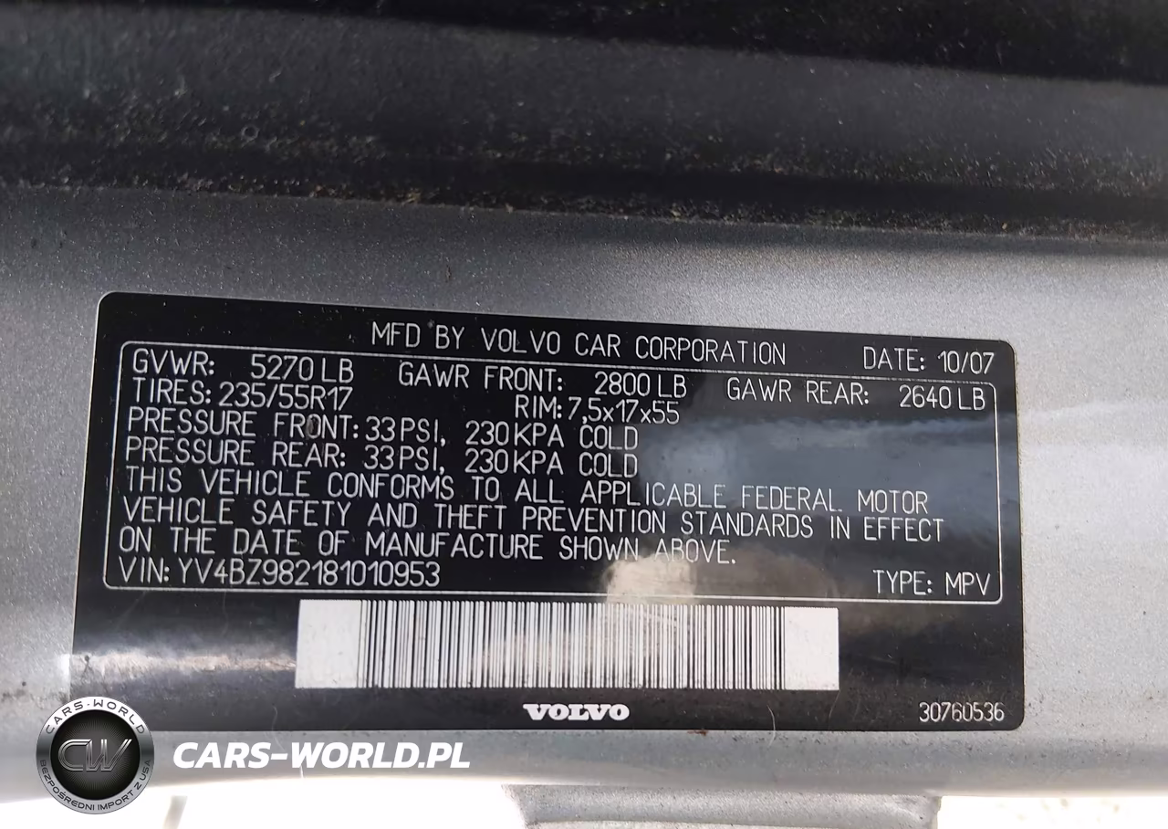 2008 Volvo Xc70 3.2 VIN:YV4BZ982181010953 - 9
