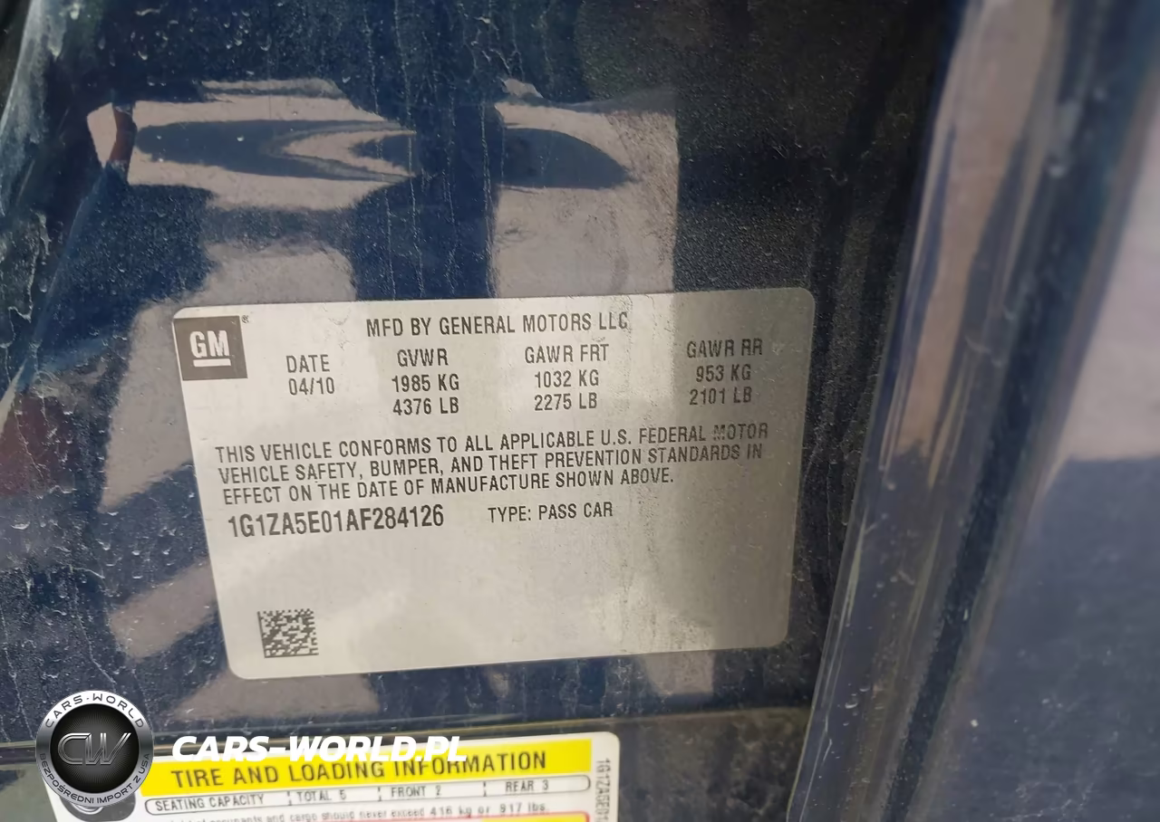 2010 Chevrolet Malibu Ls VIN:1G1ZA5E01AF284126 - 9
