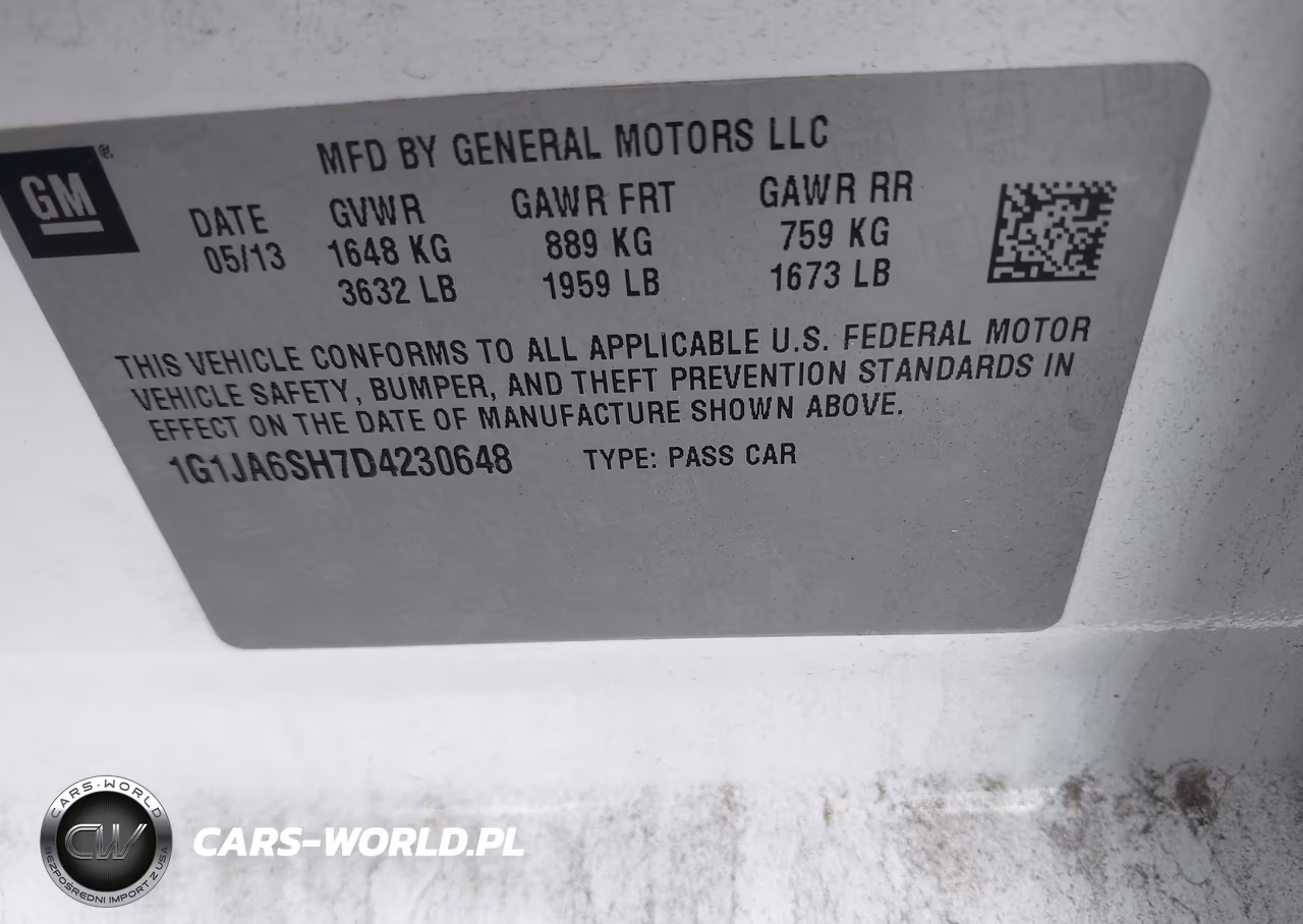 2013 Chevrolet Sonic Ls Auto VIN:1G1JA6SH7D4230648 - 9