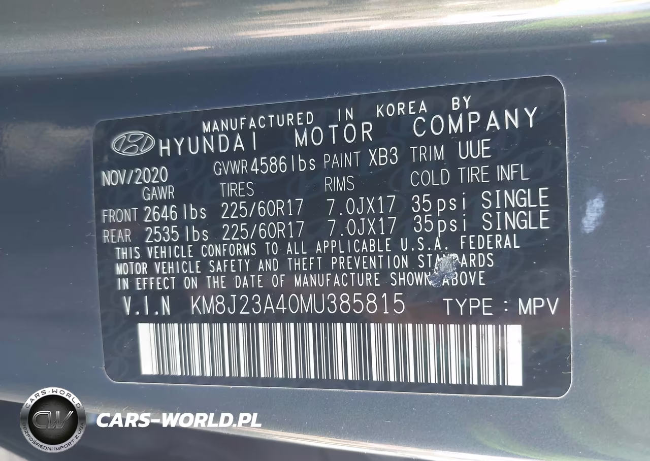 2021 Hyundai Tucson Se VIN:KM8J23A40MU385815 - 9