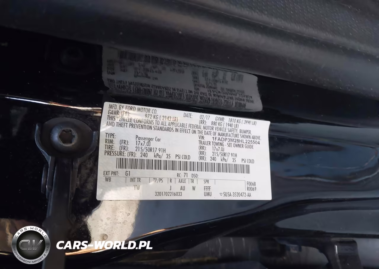 2017 Ford Focus Sel VIN:1FADP3M28HL225504 - 9