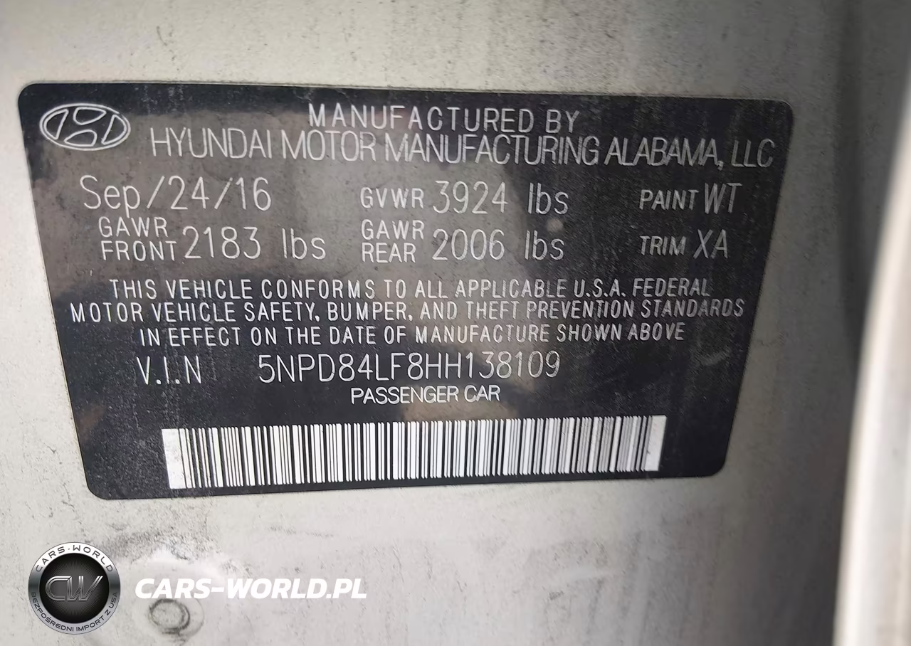 2017 Hyundai Elantra Value Edition VIN:5NPD84LF8HH138109 - 9