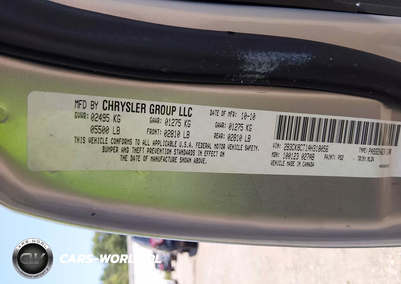 2010 Dodge Charger R-T VIN:2B3CK8CT1AH318056 - 9