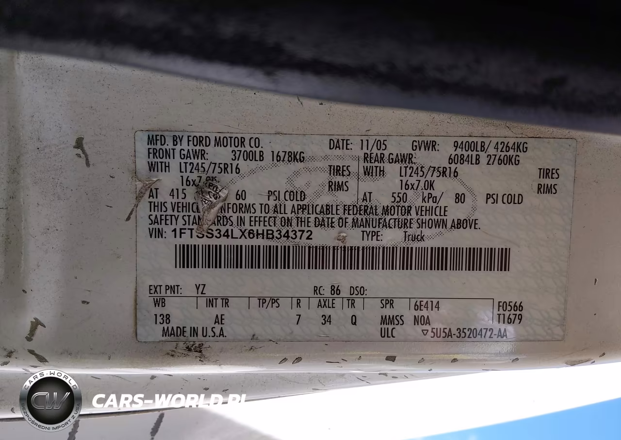 2006 Ford E-350 Super Duty VIN:1FTSS34LX6HB34372 - 17