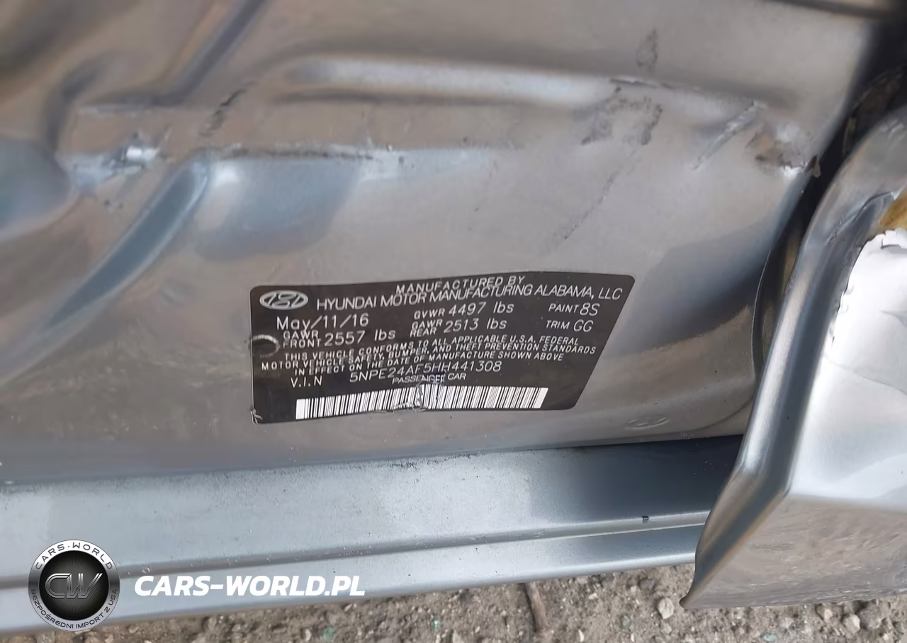 2017 Hyundai Sonata VIN:5NPE24AF5HH441308 - 9