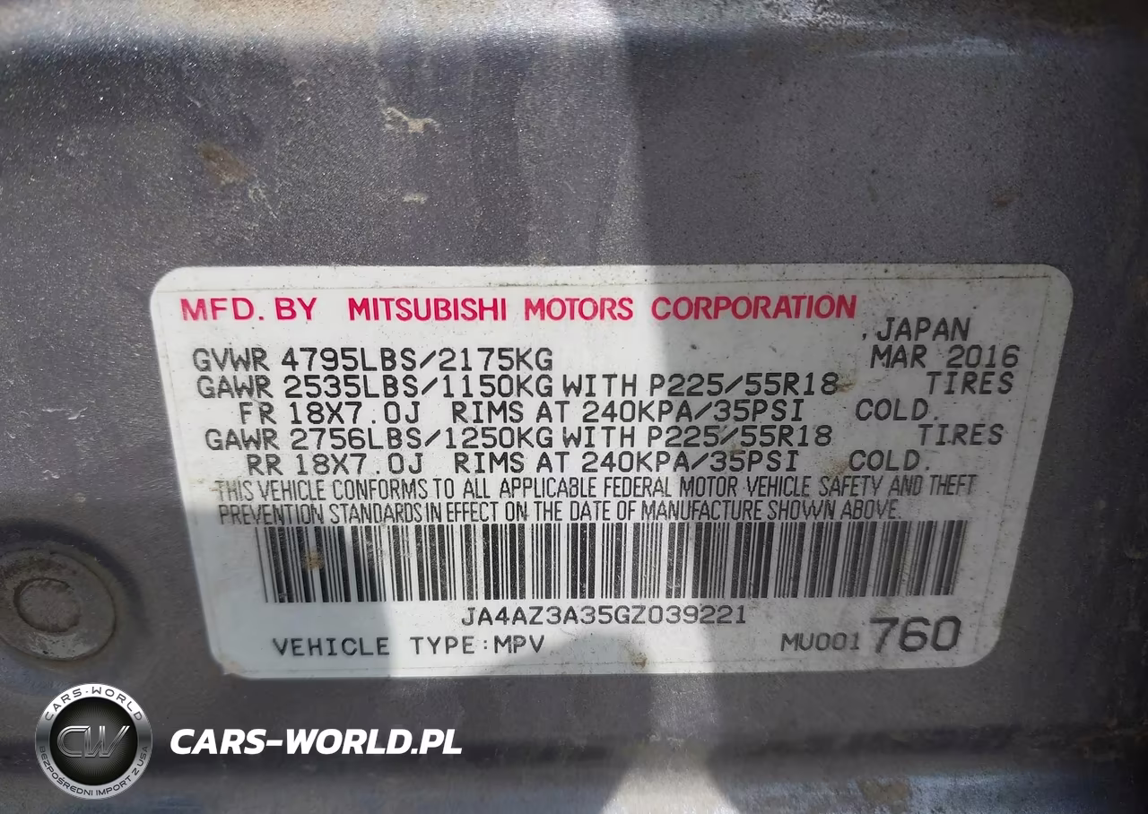 2016 Mitsubishi Outlander Es VIN:JA4AZ3A35GZ039221 - 9