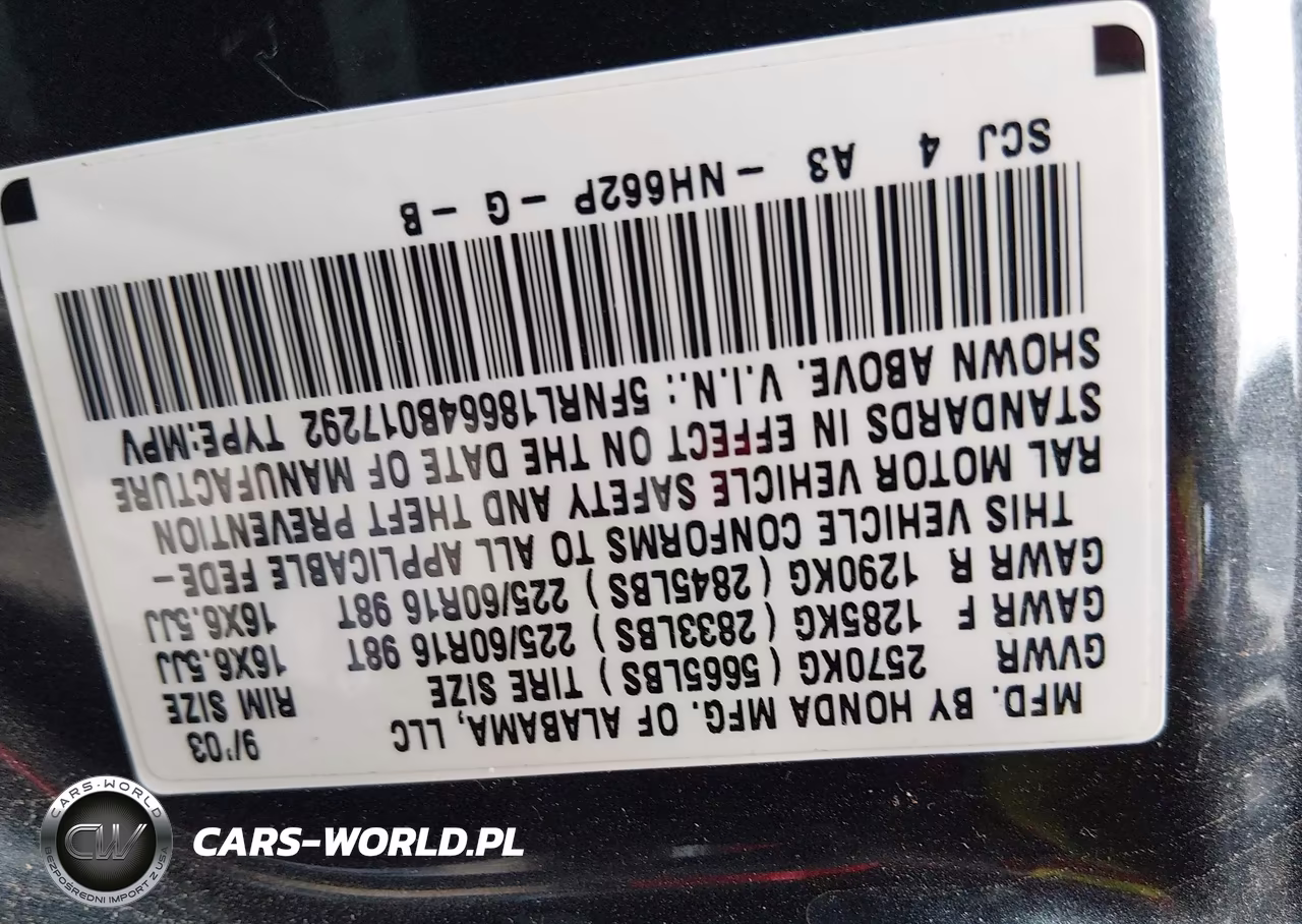 2004 Honda Odyssey Ex VIN:5FNRL18664B017292 - 9