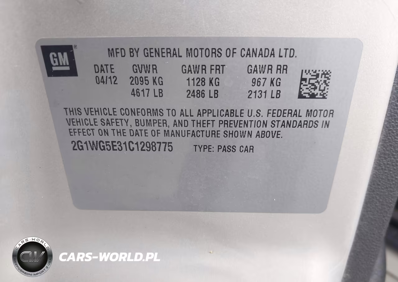 2012 Chevrolet Impala Lt VIN:2G1WG5E31C1298775 - 9