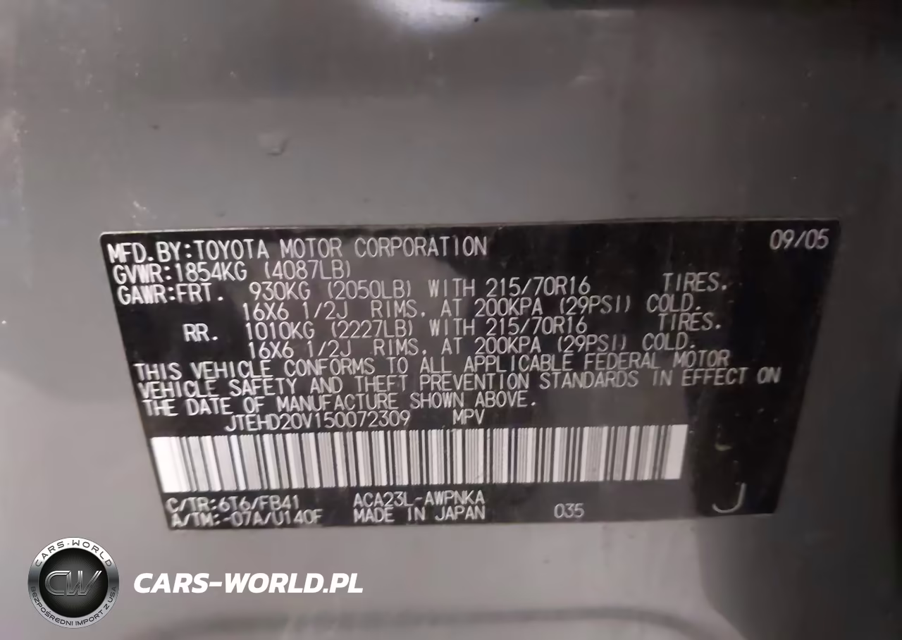2005 Toyota Rav4 VIN:JTEHD20V150072309 - 9