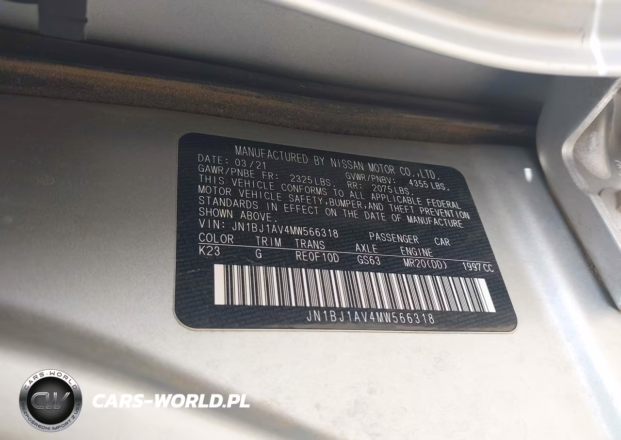 2021 Nissan Rogue Sport S Fwd Xtronic Cvt VIN:JN1BJ1AV4MW566318 - 9