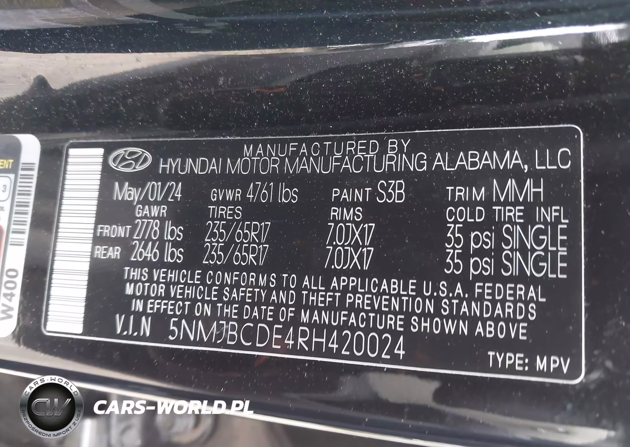 2024 Hyundai Tucson Sel VIN:5NMJBCDE4RH420024 - 9