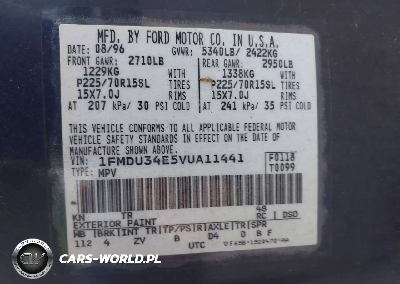 1997 Ford Explorer Eddie Bauer-Limited-Xl-Xlt VIN:1FMDU34E5VUA11441 - 9