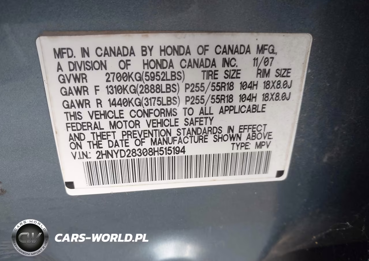 2008 Acura Mdx Technology Package VIN:2HNYD28308H515194 - 9
