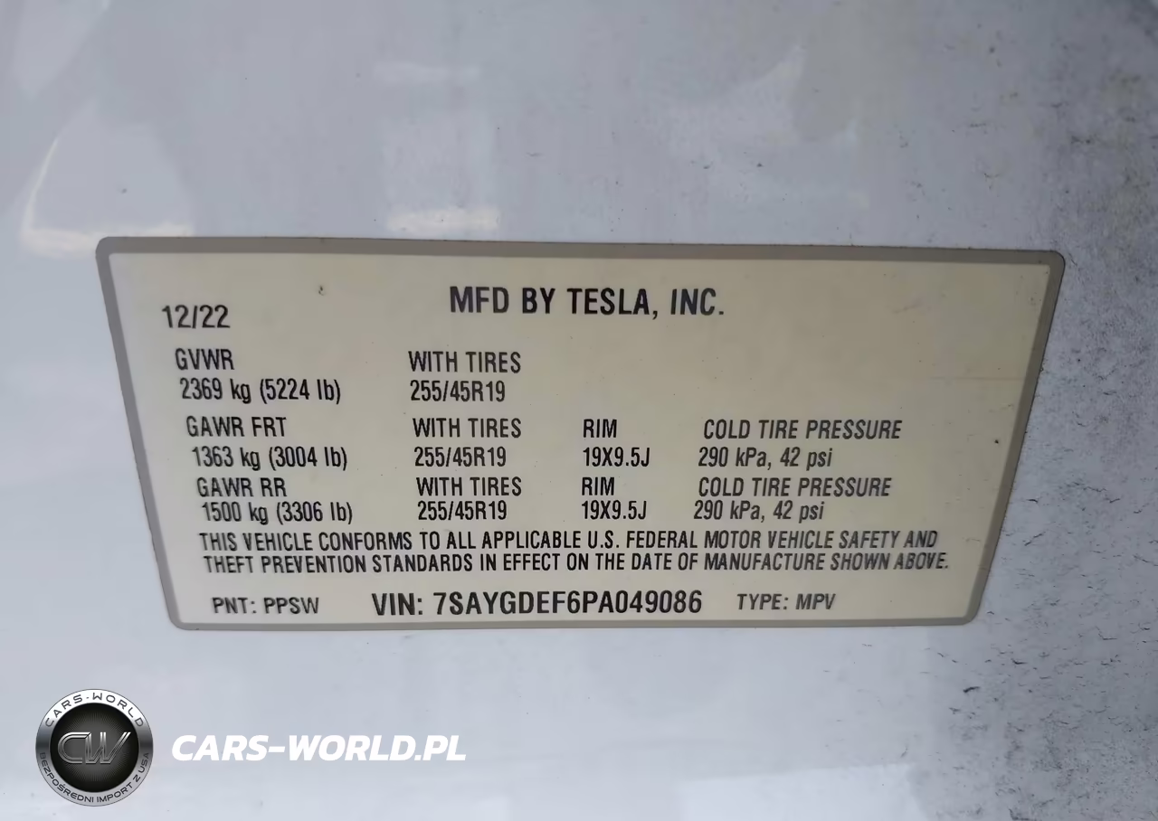 2023 Tesla Model Y Performance Dual Motor All-Wheel Drive VIN:7SAYGDEF6PA049086 - 9
