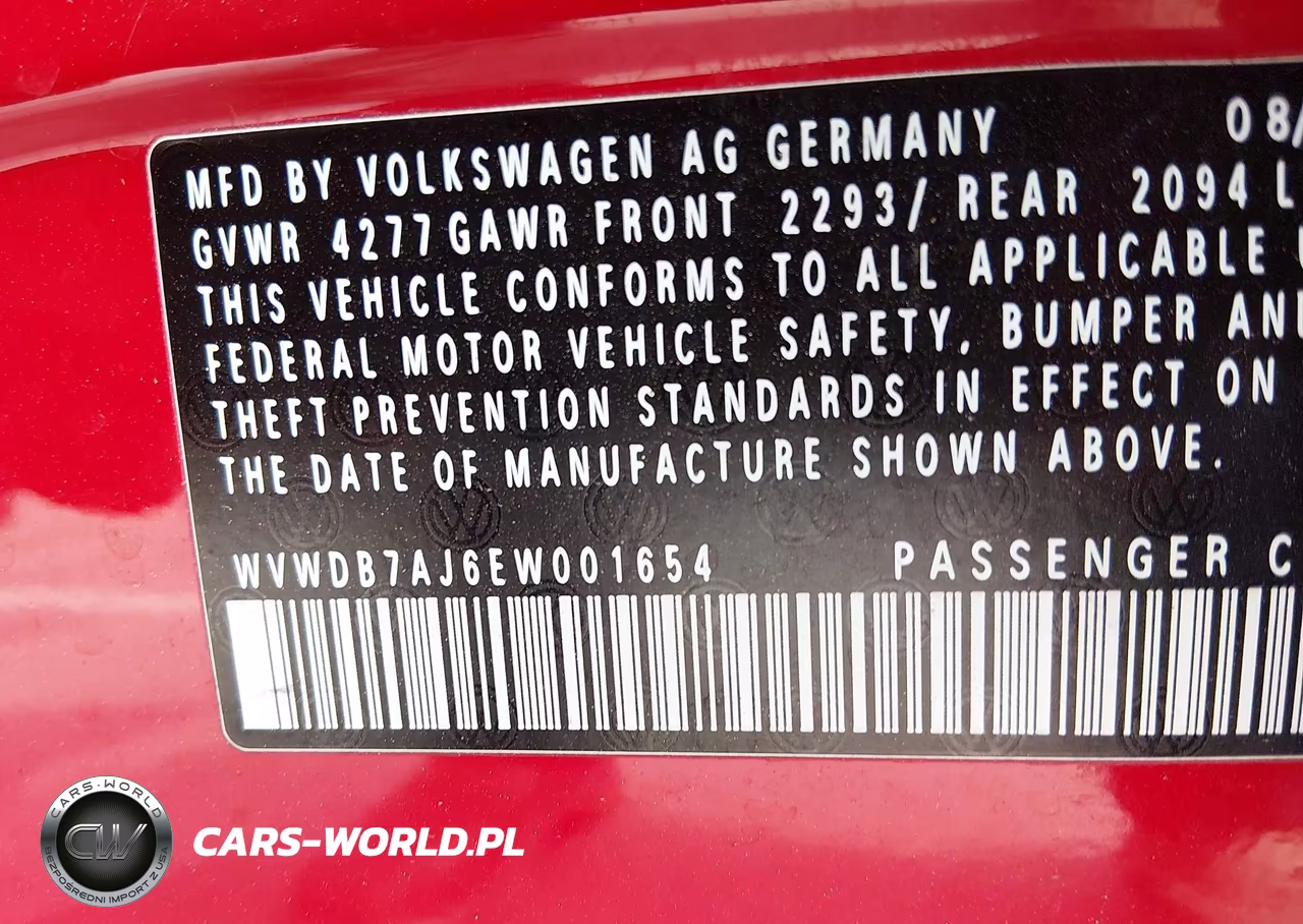 2014 Volkswagen Golf 2.5L (A6) (No Longer Orderable) VIN:WVWDB7AJ6EW001654 - 9
